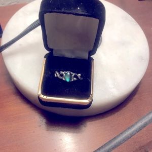 Stainless Steel Gemstone Ring